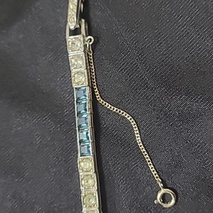 CINER SIGNED AUTHENTIC SAPPHIRE ICE BAGUETTE BRACELET VINTAGE